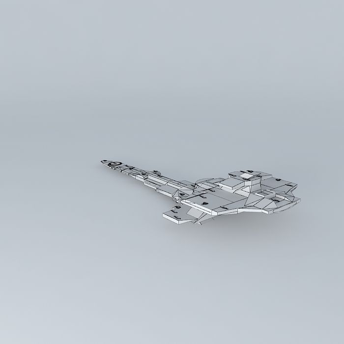 UMBSF Osiris III Battle Space Fortress Class Free 3D model_4