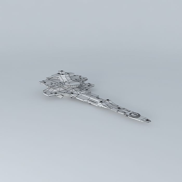 UMBSF Osiris III Battle Space Fortress Class Free 3D model_3