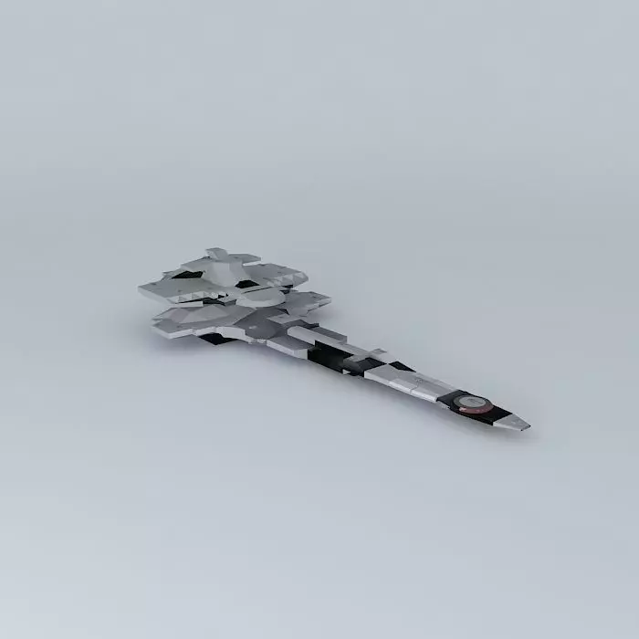 UMBSF Osiris III Battle Space Fortress Class Free 3D model_0