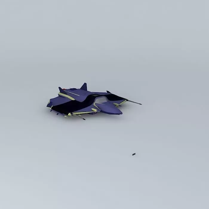 XF424 Shogun Assault space fighter class Free 3D model