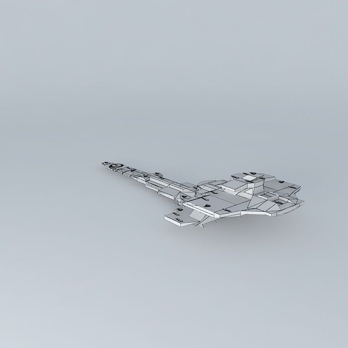 MBSF Osiris III  M190 Battle Space Fortress Class Free 3D model_4
