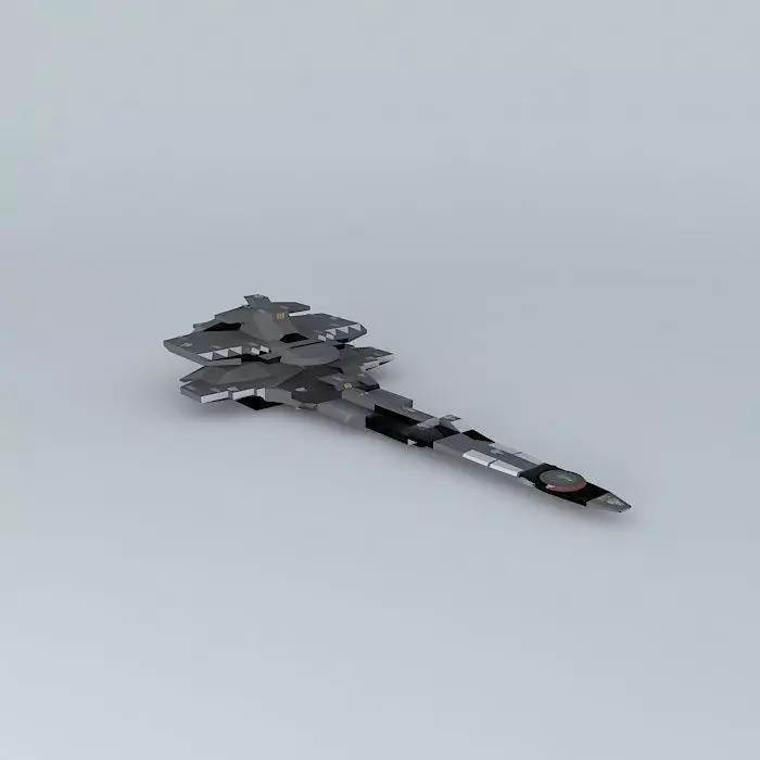 MBSF Osiris III  M190 Battle Space Fortress Class Free 3D model_0