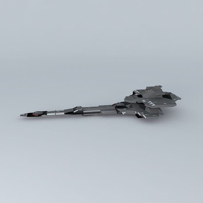 MBSF Osiris III  M190 Battle Space Fortress Class Free 3D model_2