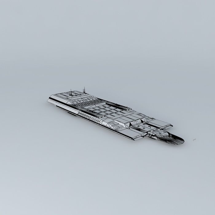 SSS Horizon carrier class Free 3D model_3