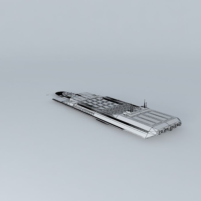 SSS Horizon carrier class Free 3D model_4