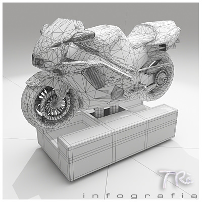 KIDDY RIDE MOTORCYCLE 3D model_4