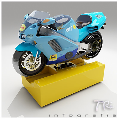 KIDDY RIDE MOTORCYCLE 3D model_2