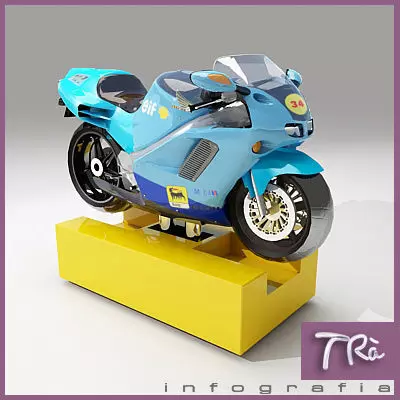 KIDDY RIDE MOTORCYCLE 3D model_0