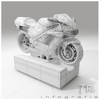 KIDDY RIDE MOTORCYCLE 3D model_3