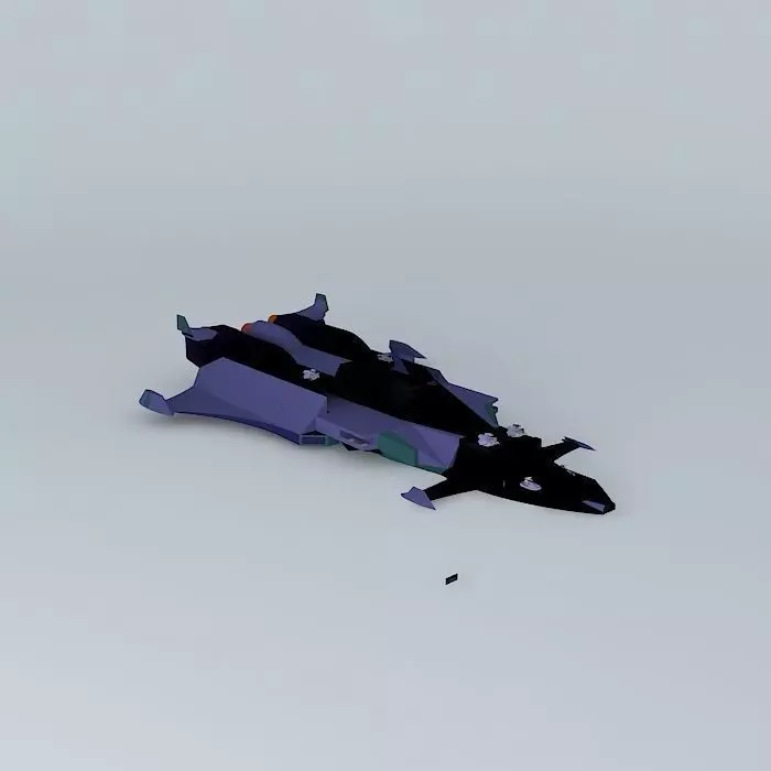 EBS Volcano Escort space ship Murdoch class. Free 3D model
