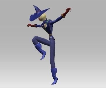 Scarecrow 1 animated character wearing hat and boots 3D model_4