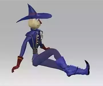 Scarecrow 1 animated character wearing hat and boots