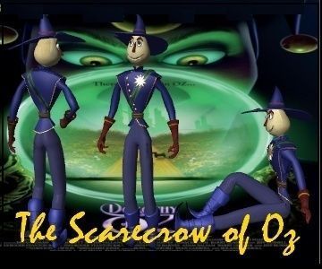 Scarecrow 1 animated character wearing hat and boots 3D model_2