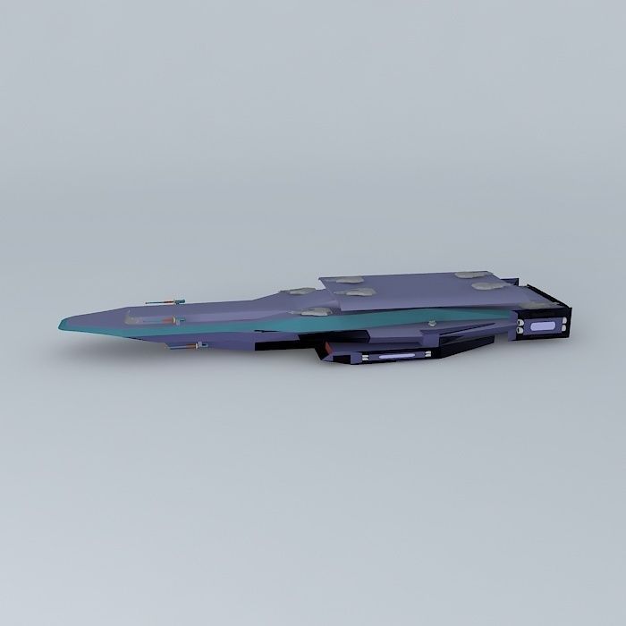 XSF Cassiopeia Frigate Constellation II class Free 3D model_2