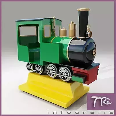 KIDDY RIDE TRAIN 3D model