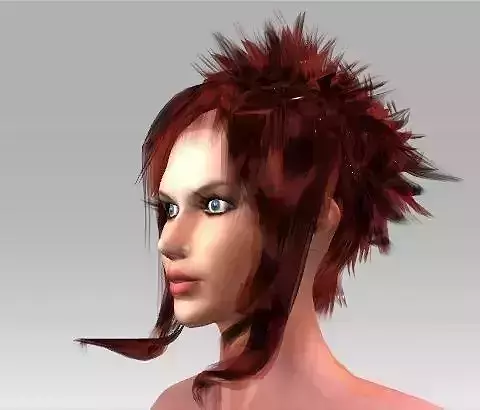 Mikko hairstyle 3D model