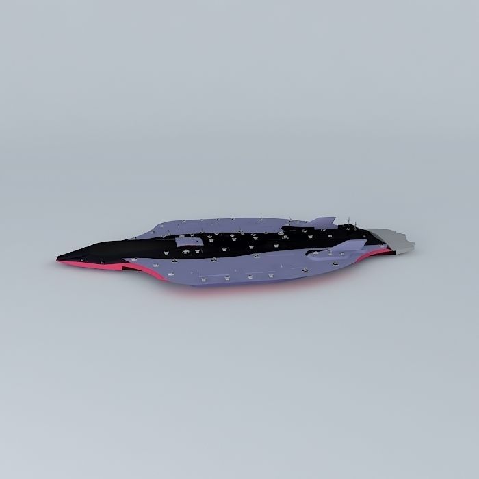 XB443 Hannibal Space battleship classe Free 3D model_2