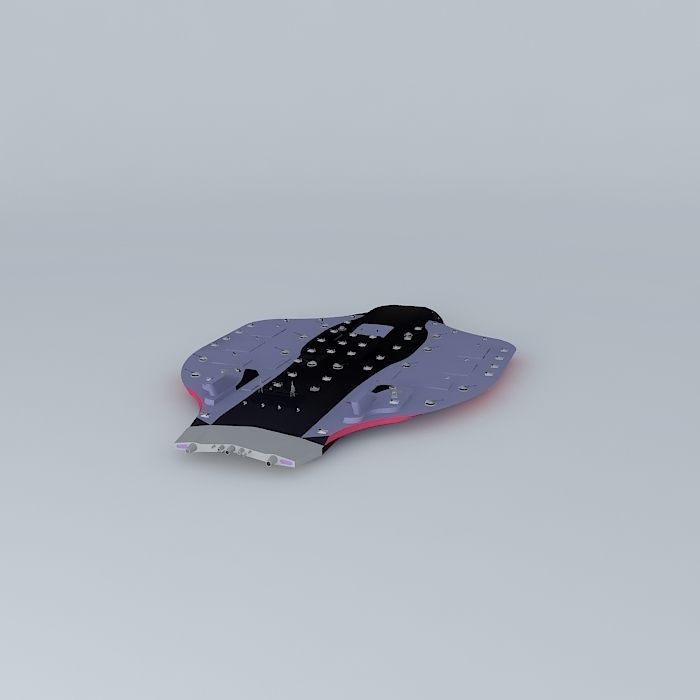 XB443 Hannibal Space battleship classe Free 3D model_1