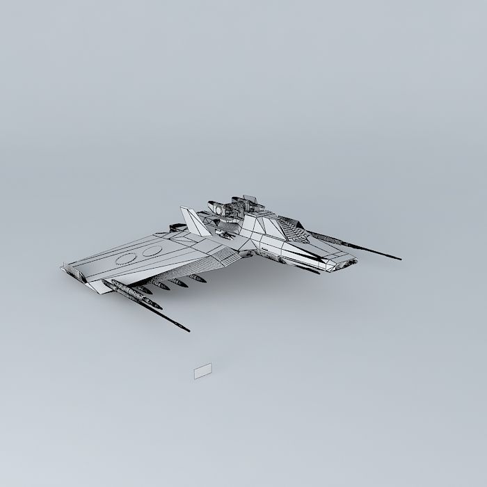 XF401 Spacewolf Space Fighter Class Free 3D model_3