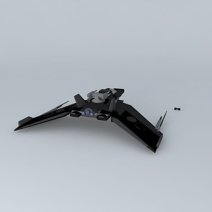 XF401 Spacewolf Space Fighter Class Free 3D model_1
