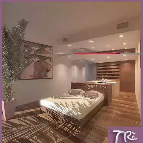 TROPICAL BEDROOM 3D model