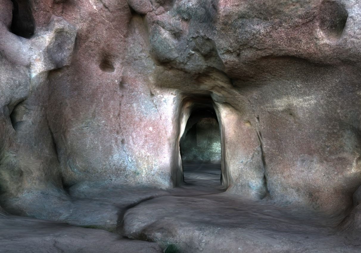 Cave complex II - Low Poly Low-poly 3D model_0