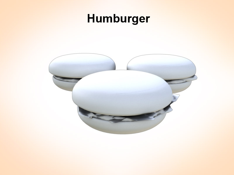 Humburger 3D model_3