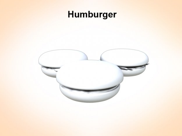 Humburger 3D model_2