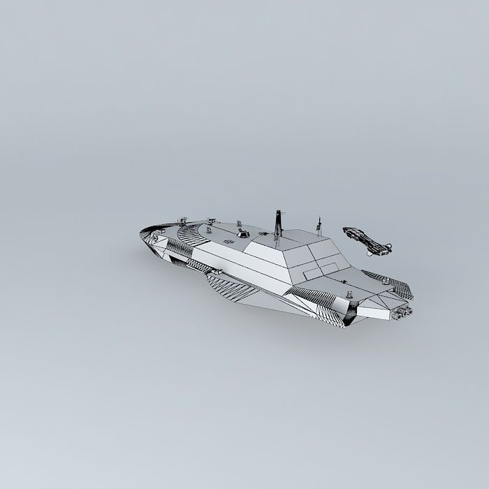 XD413 HORNET Assault space destroyer class Free 3D model_4