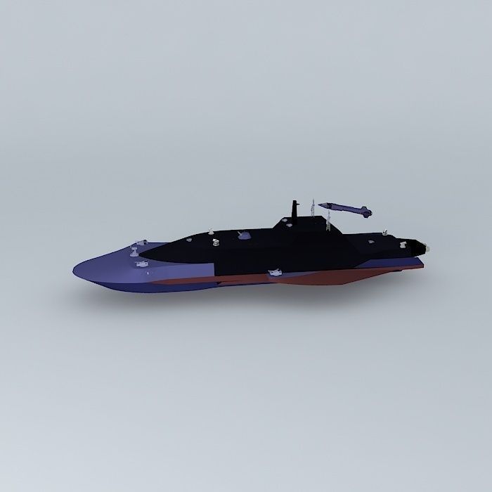 XD413 HORNET Assault space destroyer class Free 3D model_2