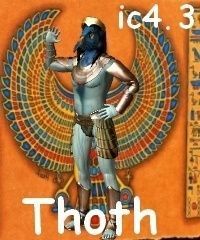 Thoth ancient egyptian warrior 3D model_1