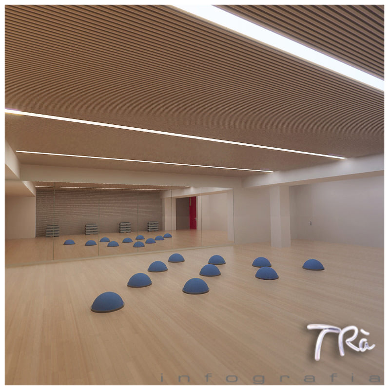 AEROBIC SPINNING GYM ROOM 3D model_2