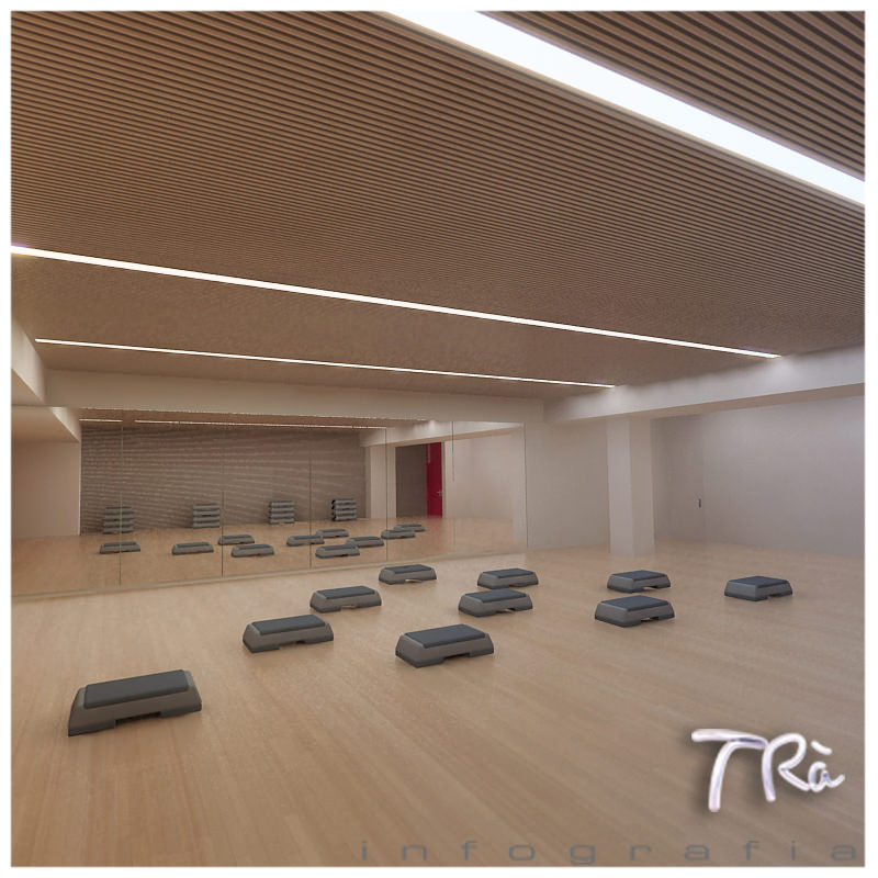 AEROBIC SPINNING GYM ROOM 3D model_4