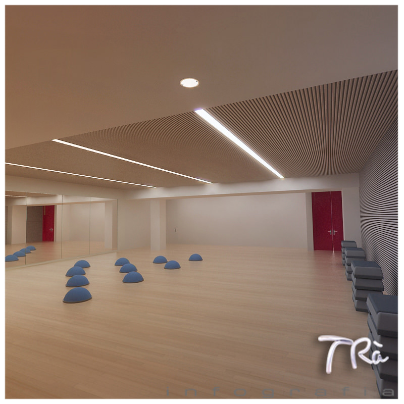 AEROBIC SPINNING GYM ROOM 3D model_5