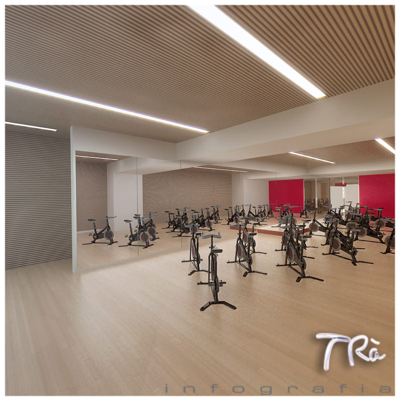 AEROBIC SPINNING GYM ROOM 3D model_6