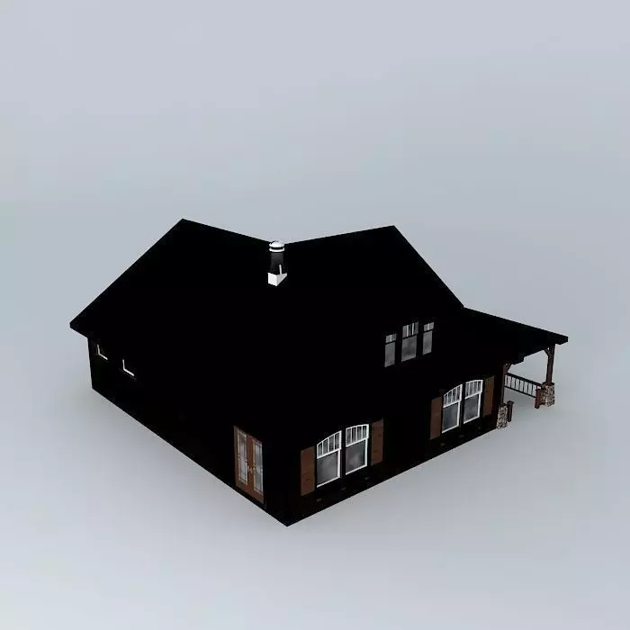 Small House Free 3D model_0