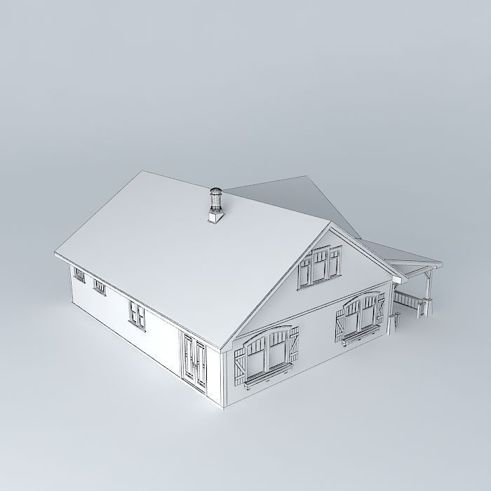 Small House Free 3D model_3