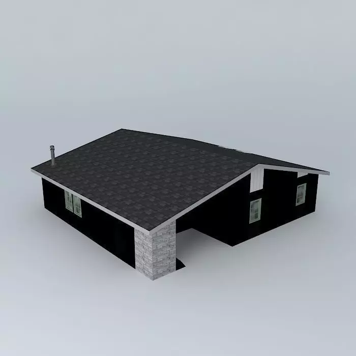Tract House Free 3D model_0