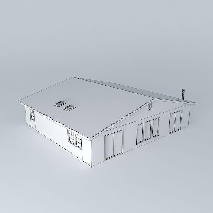 Tract House Free 3D model_4