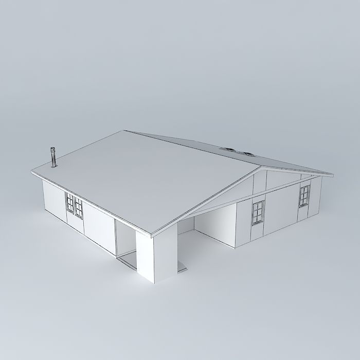 Tract House Free 3D model_3