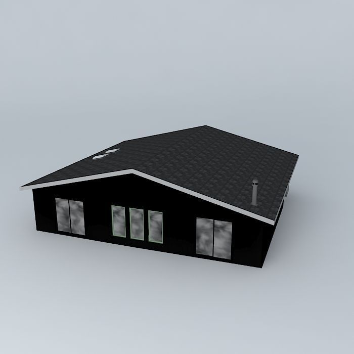 Tract House Free 3D model_1
