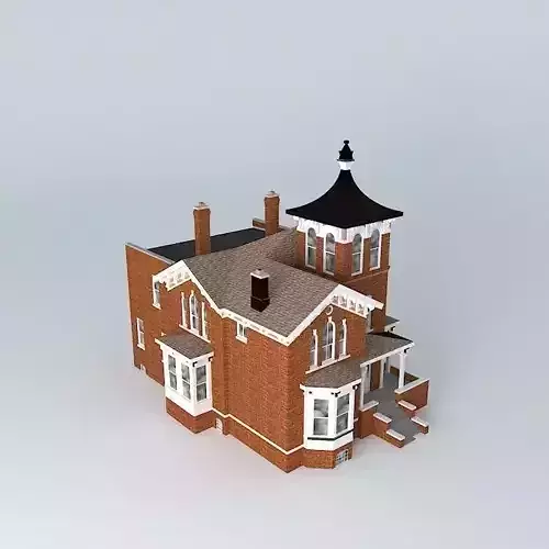 Victorian Mansion Free 3D model