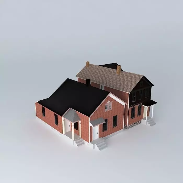 Old House Free 3D model_0