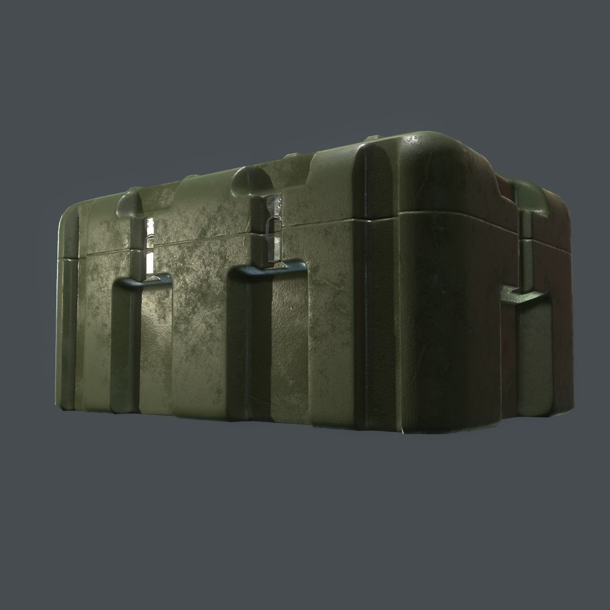 Military Crate Low-poly 3D model_6
