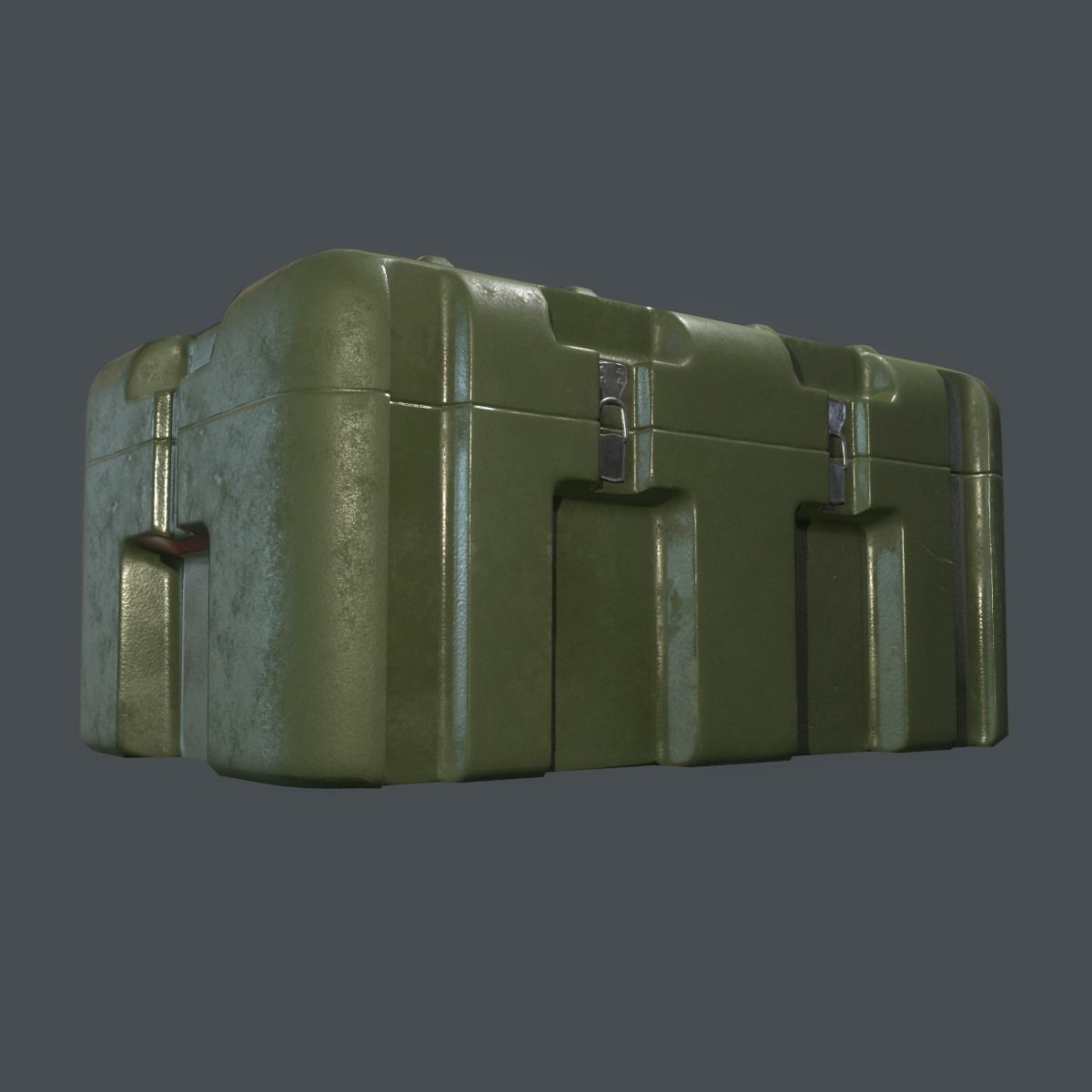 Military Crate Low-poly 3D model_5