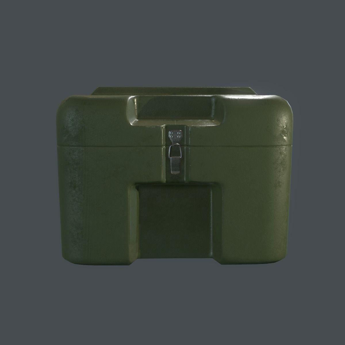 Military Crate Low-poly 3D model_2