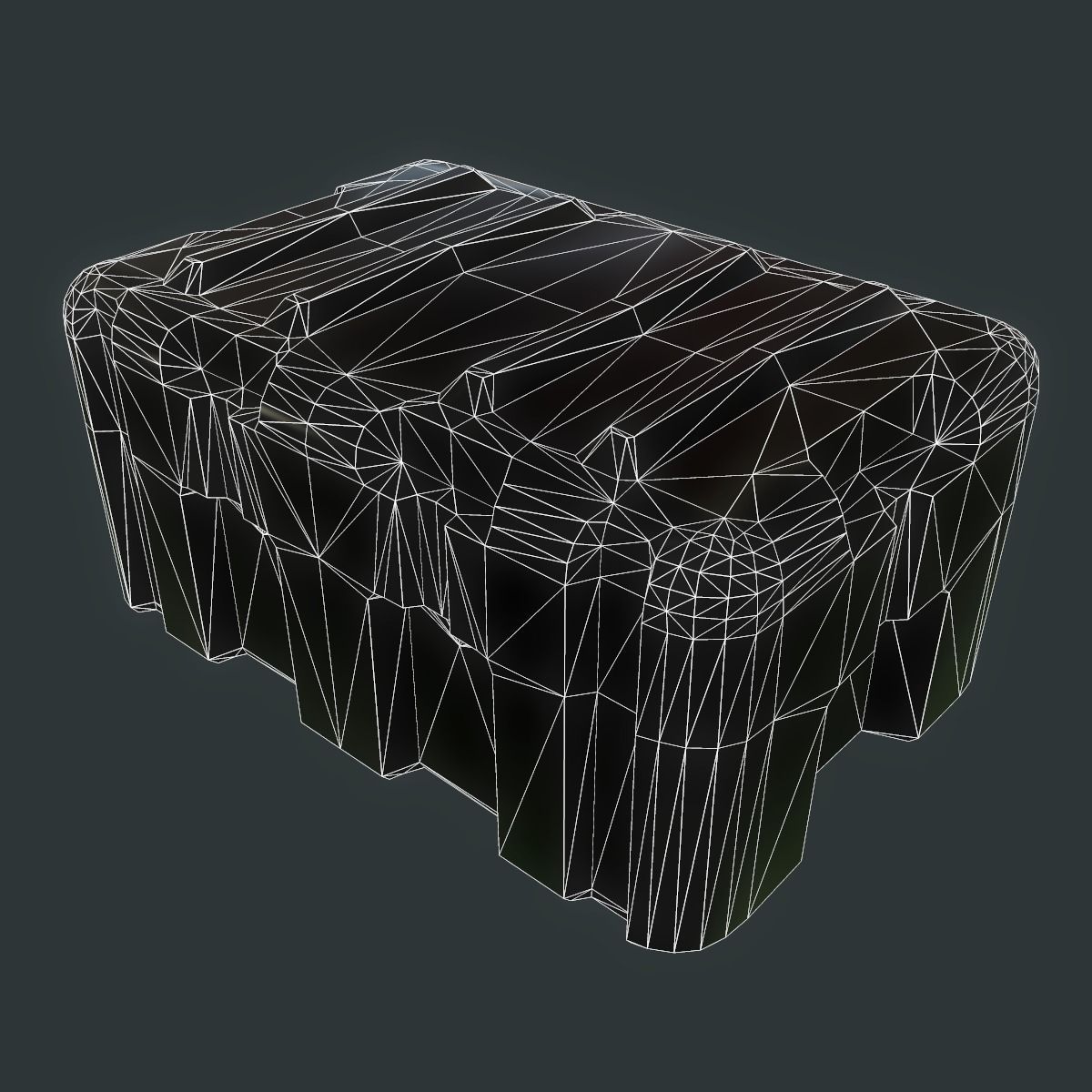 Military Crate Low-poly 3D model_10