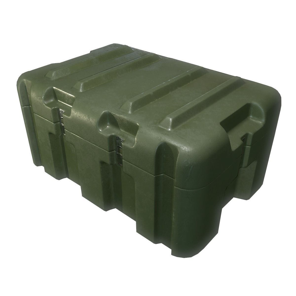 Military Crate Low-poly 3D model_0