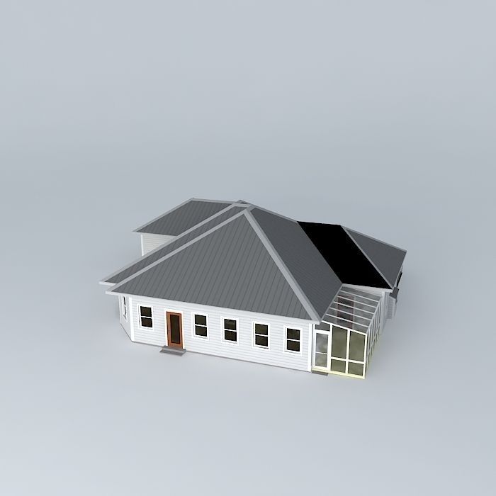 Eclectic Ranch House Free 3D model_1