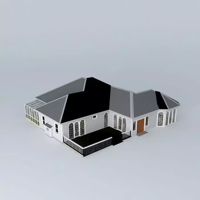 Eclectic Ranch House Free 3D model_0